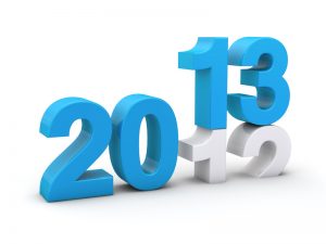 New year 2013 3d render