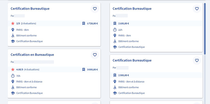 Evaluation des formations sur l'appli CPF - 1