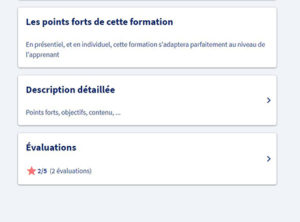 Evaluation des formations sur l'appli CPF - 2