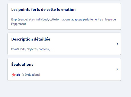 Evaluation des formations sur l'appli CPF - 2