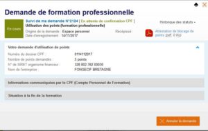 C2P - attestation de réservation de points