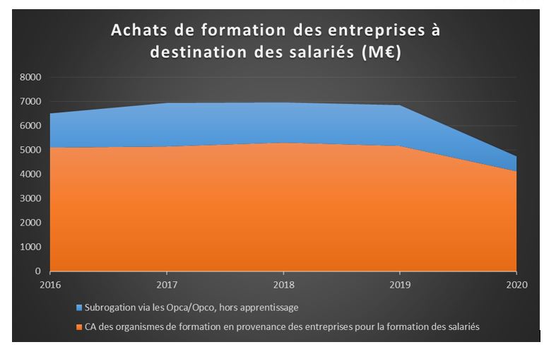 Jaune budgétaire 2022 - achats de formation des entreprises